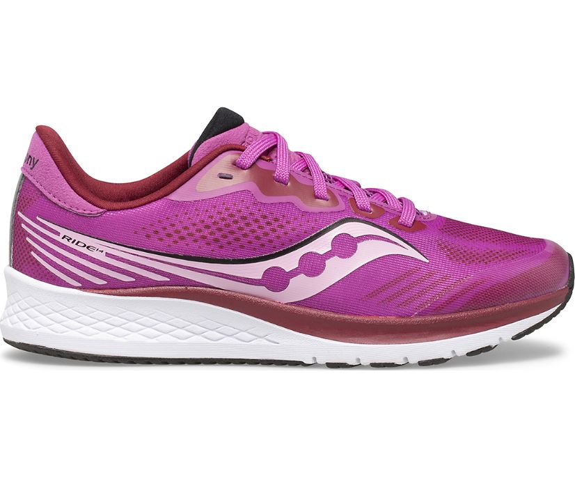 Saucony Ride 14 Kids' Sneakers Pink | AU 901JPQJ